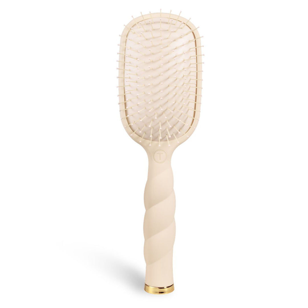 Teleties Detangler Hair Brush For Medium Hair-Tan