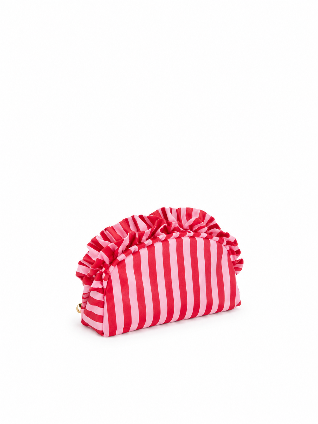 Shiraleah Stripe Ruffle Sm Zip Pouch