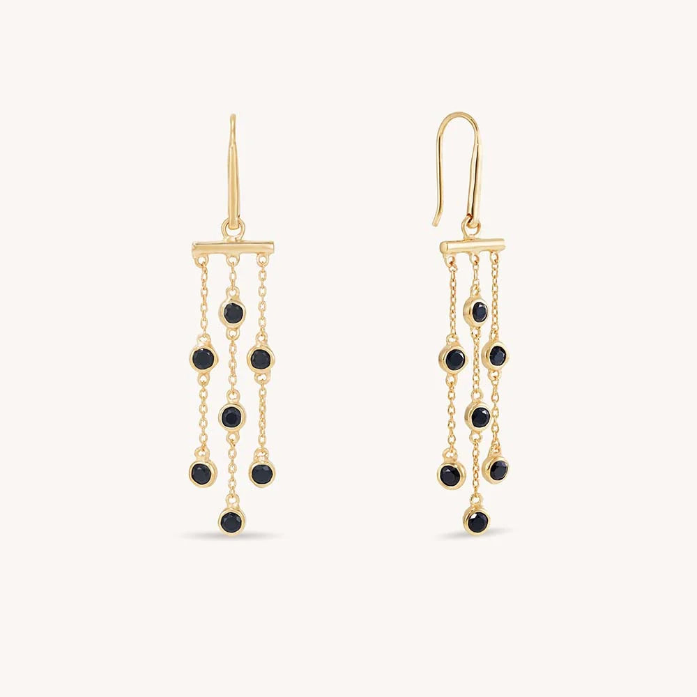 Dean Davidson Orsay Droplet Earrings Black CZ