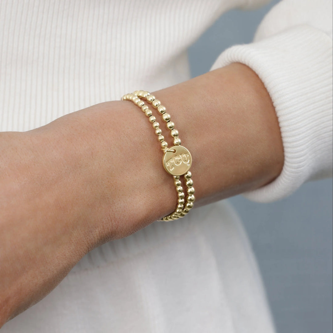 Enewton Design Ecollegiate Classic Gold 3mm Bracelet - TCU
