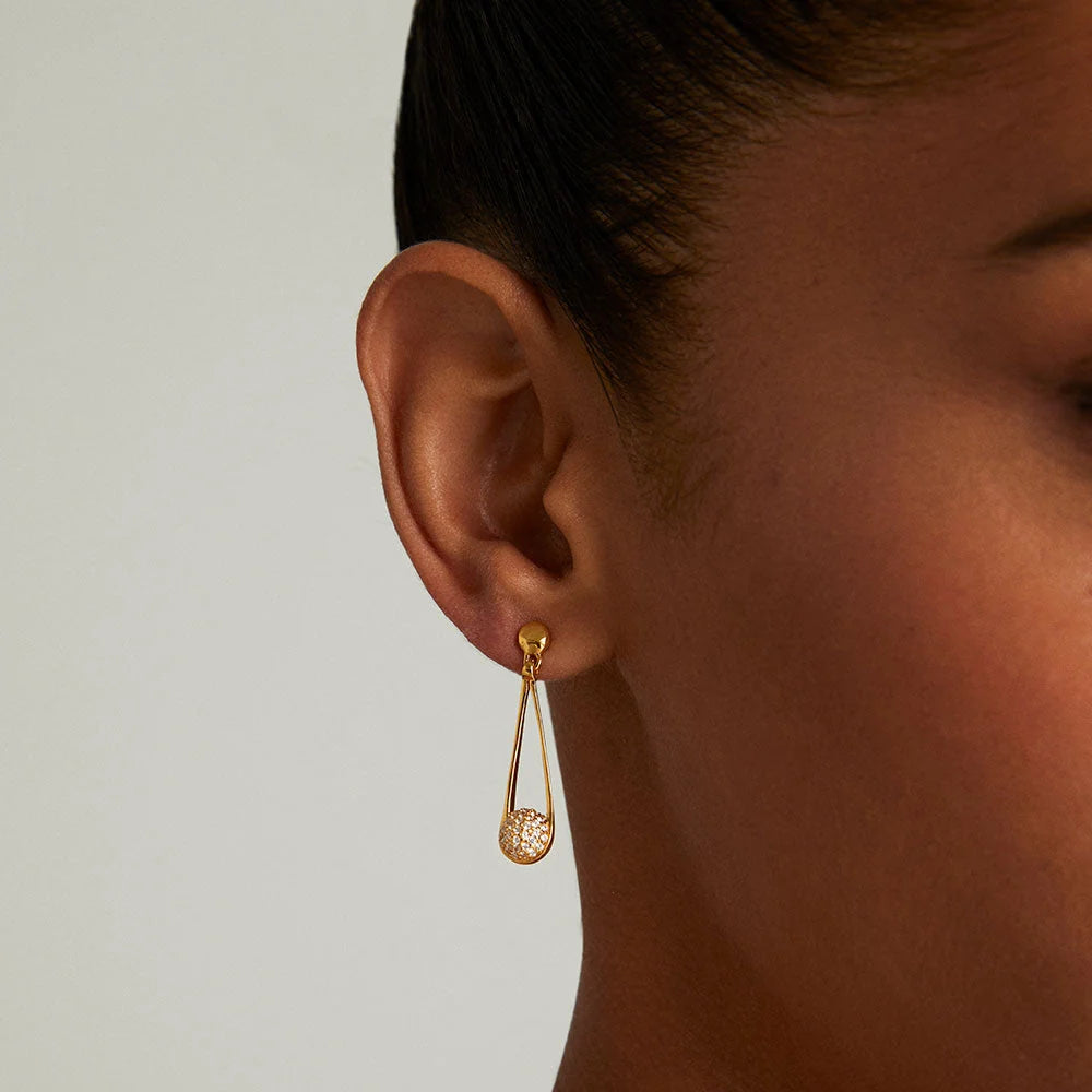 Dean Davidson Signature Pave Mini Ipanema Earrings White CZ