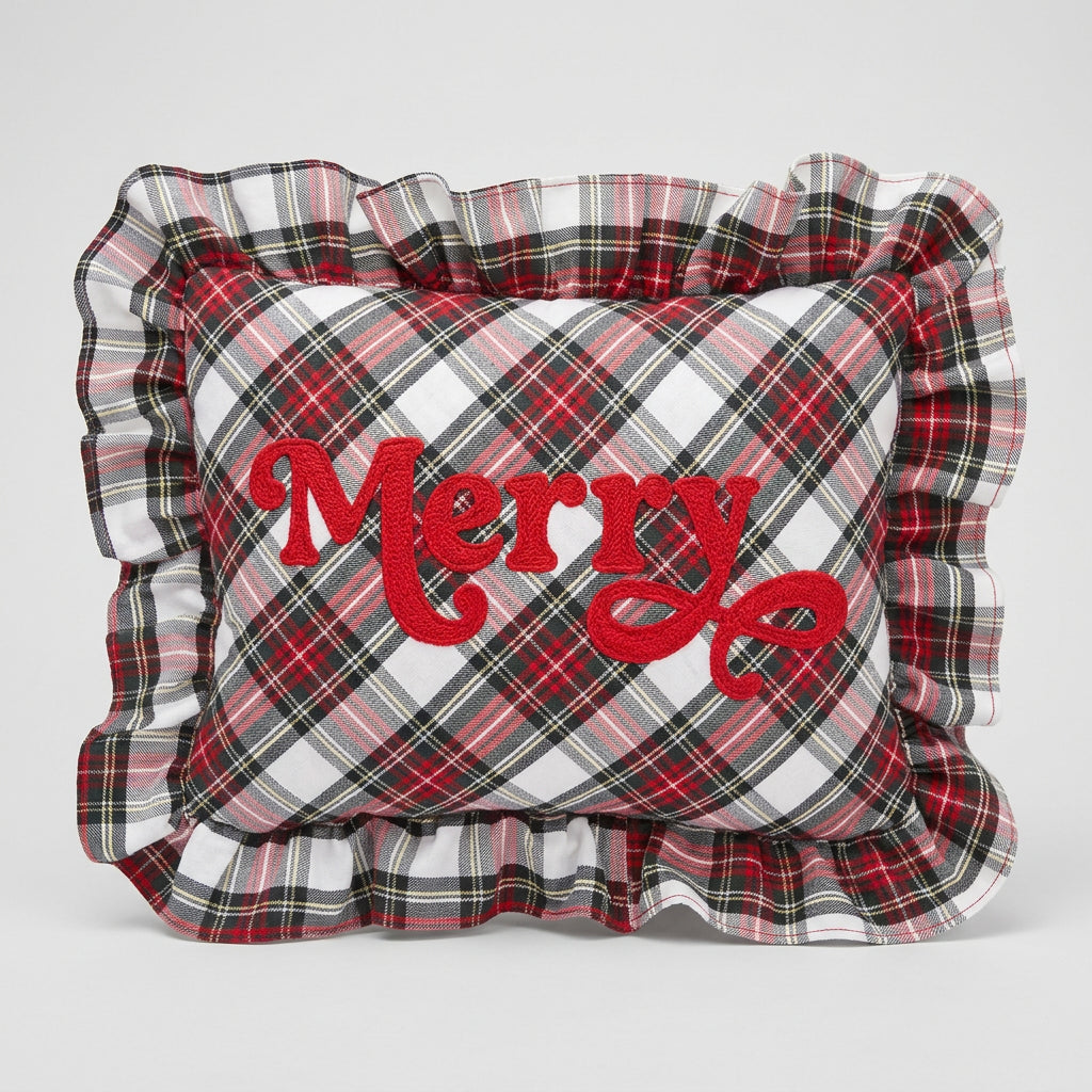 Shiraleah Merry Plaid Pillow