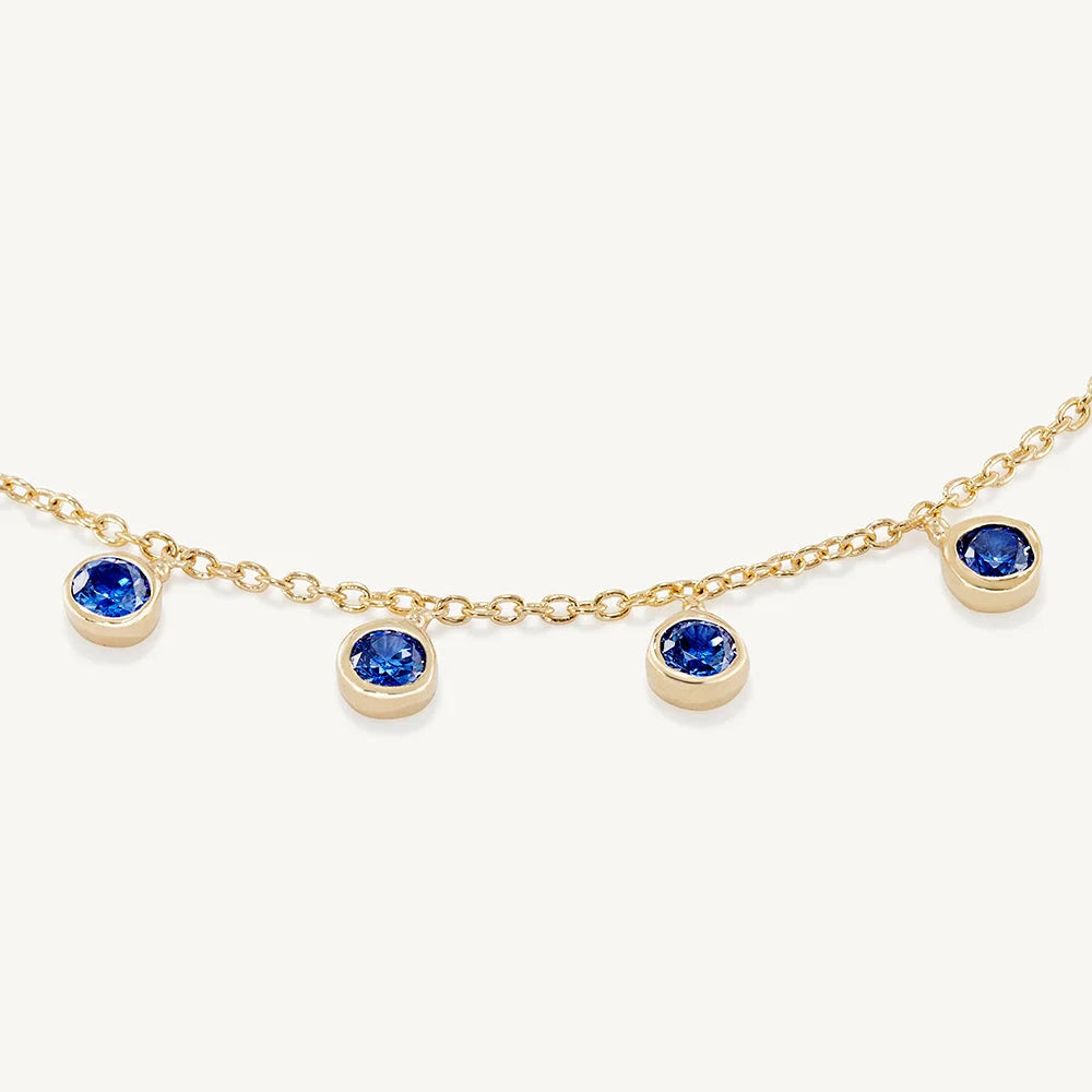 Dean Davidson Orsay Charm Necklace Tanzanite Cz