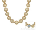 Briar Worn Gold Beaded Necklace