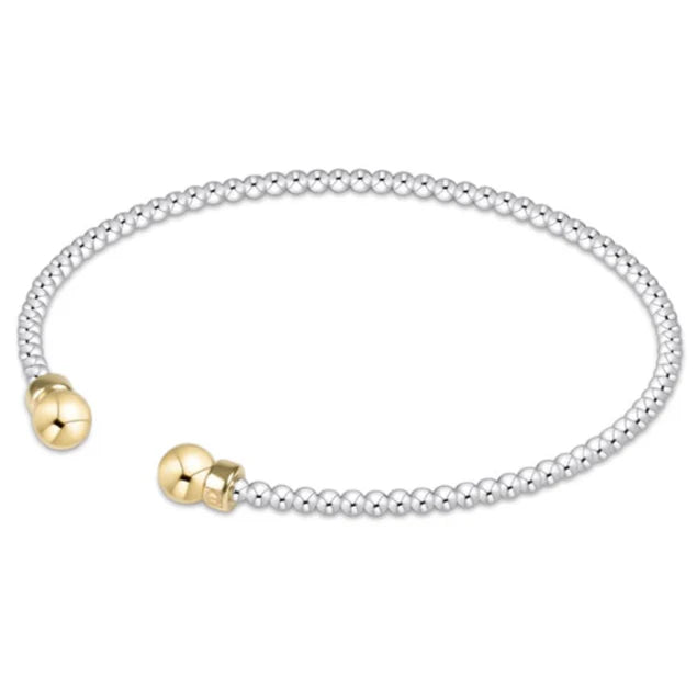 Enewton Design Classic Mixed Metal 2mm Bead Cuff - Gold