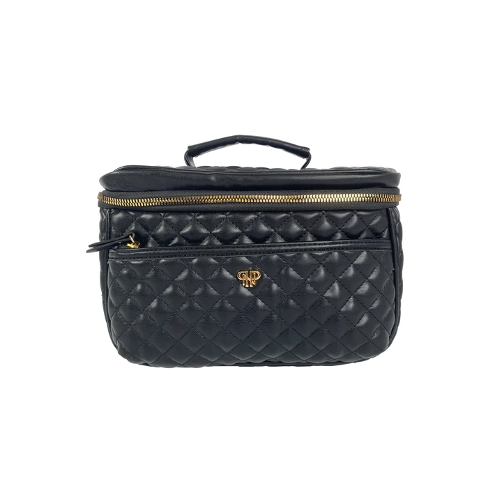Pursen Black Classic Train Case - Timeless Quilted