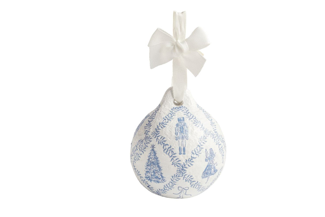 Mud Pie Lattice Pattern Nutcracker Papier-mâché Ornament