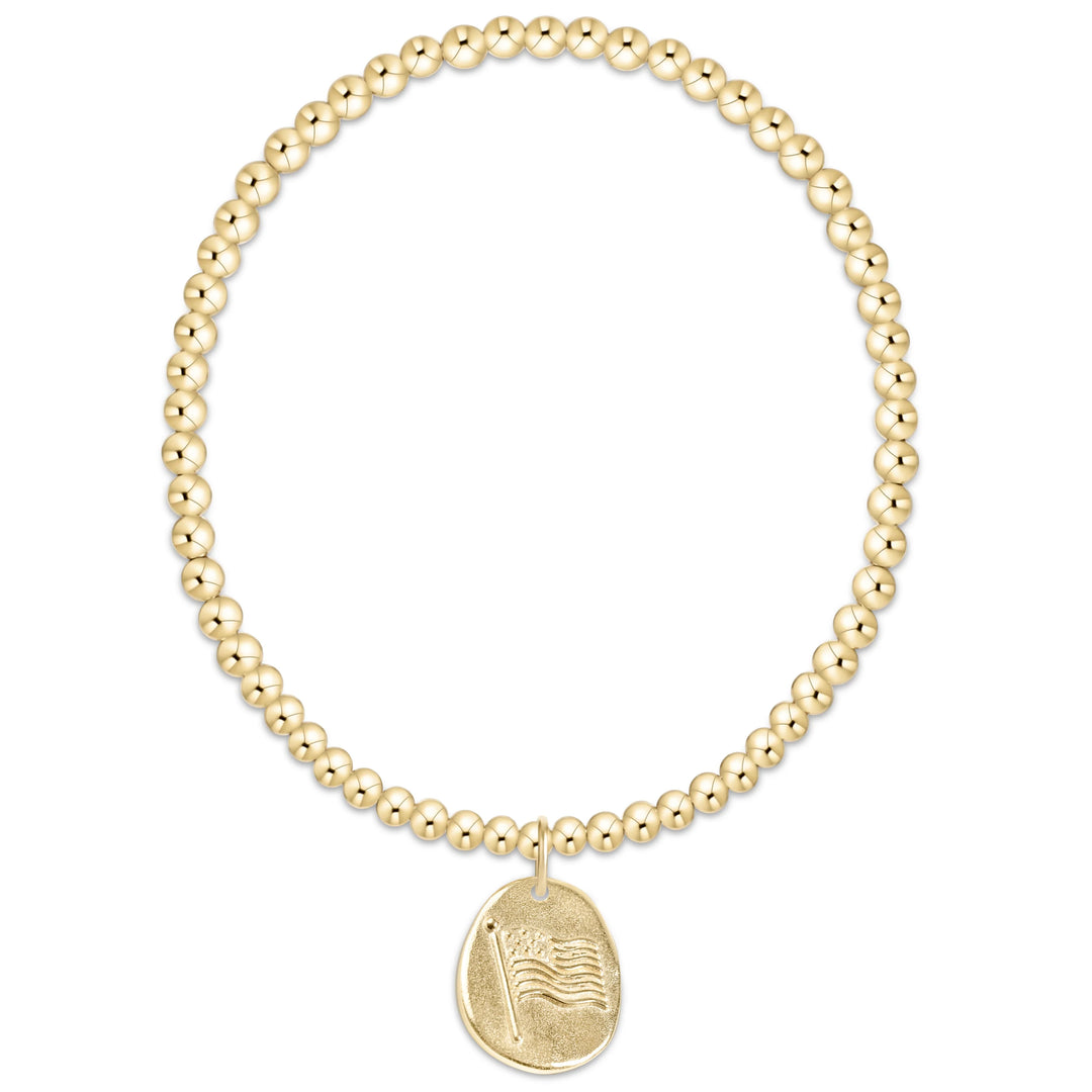 Enewton Design Classic Gold 3mm Bracelet - Inspire America Gold Disc