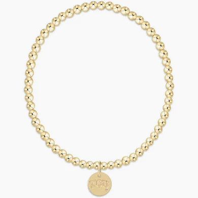 Enewton Design Ecollegiate Classic Gold 3mm Bracelet - TCU