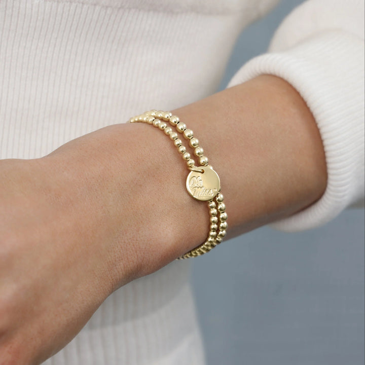 Enewton Design Ecollegiate Classic Gold 3mm Bracelet - Ole Miss