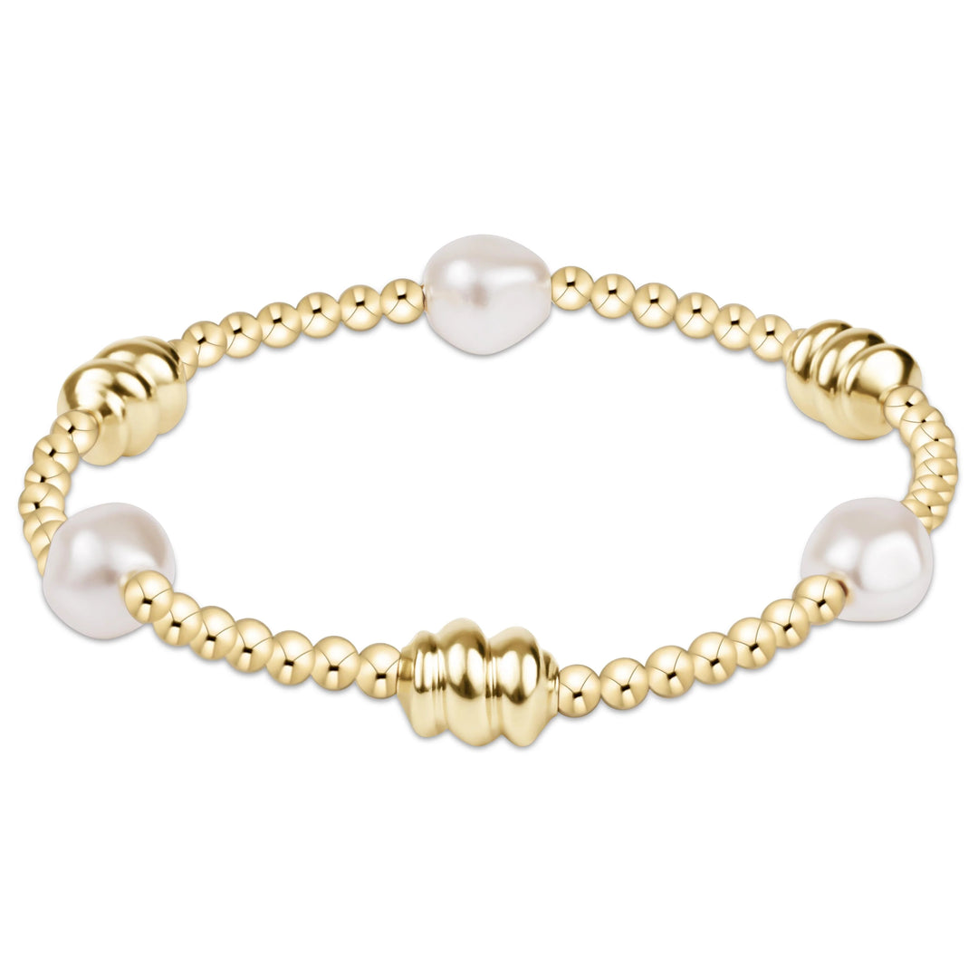 Enewton Admire Gold Admire Pearl 3mm Gold Bracelet
