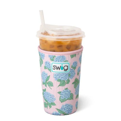Swig Life Hydrangeas Iced Cup Coolie (medium)