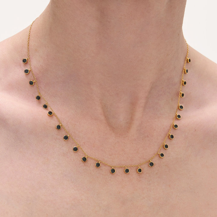 Dean Davidson Orsay Charm Necklace Black CZ