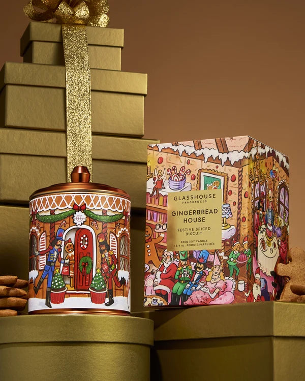 Glasshouse Gingerbread House- 13.4 Oz. Candle