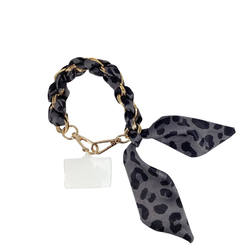 Phone Chain-BLACK LEOPARD