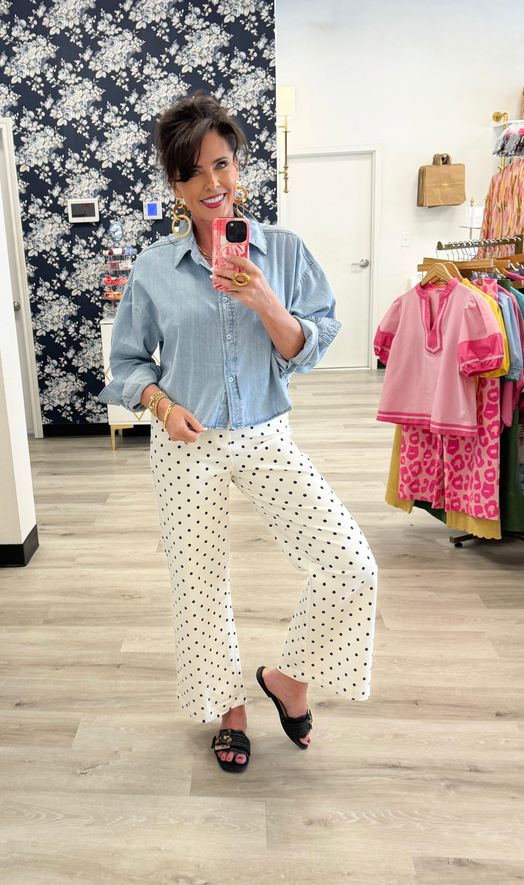 Raine Denim Top
