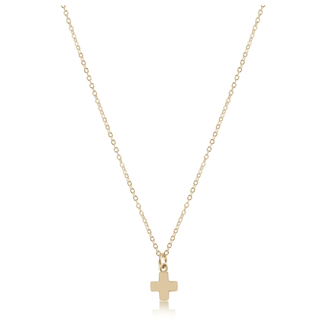 enewton 16" Necklace Gold- Signature Cross Small Gold Charm