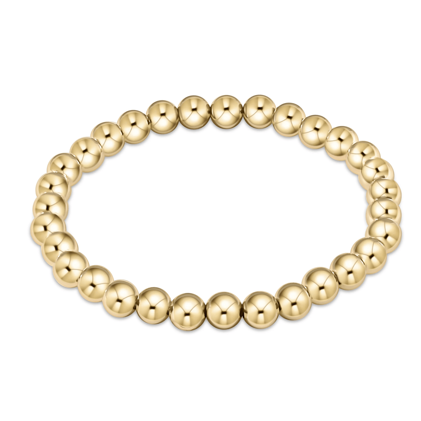 E Newton Classic Gold 6mm Bead Bracelet