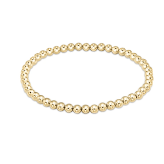 E Newton Classic Gold 4mm Bead Bracelet