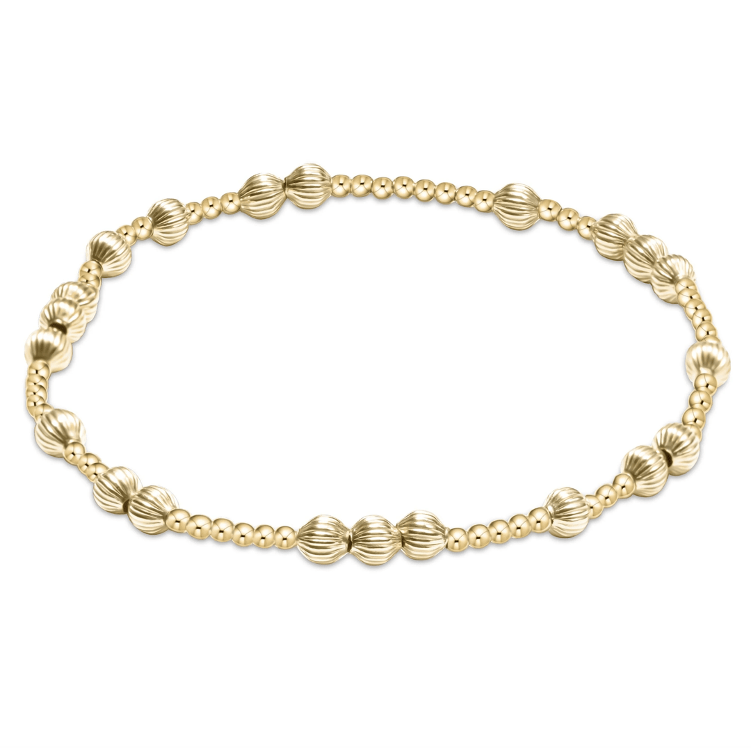 E Newton Hope Unwritten Dignity 4mm Bead Bracelet - Gold