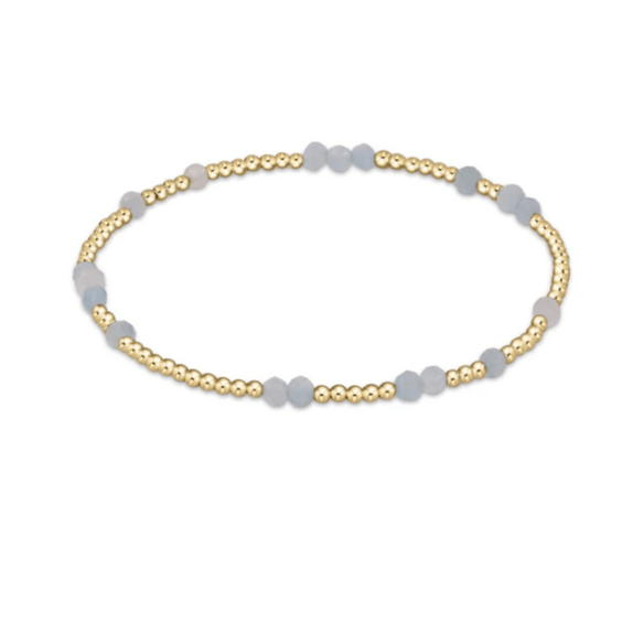 E Newton Hope Unwritten Gemstone Bracelet - Aquamarine