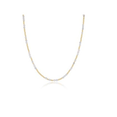 E Newton 15" Choker Hope Unwritten Gemstone - Aquamarine