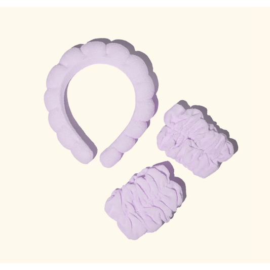 Musee Lavender Headband + Wristband