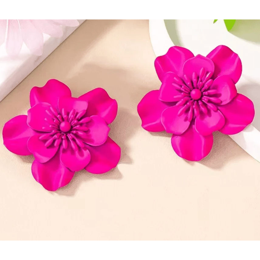 Pink Blooms Earrings