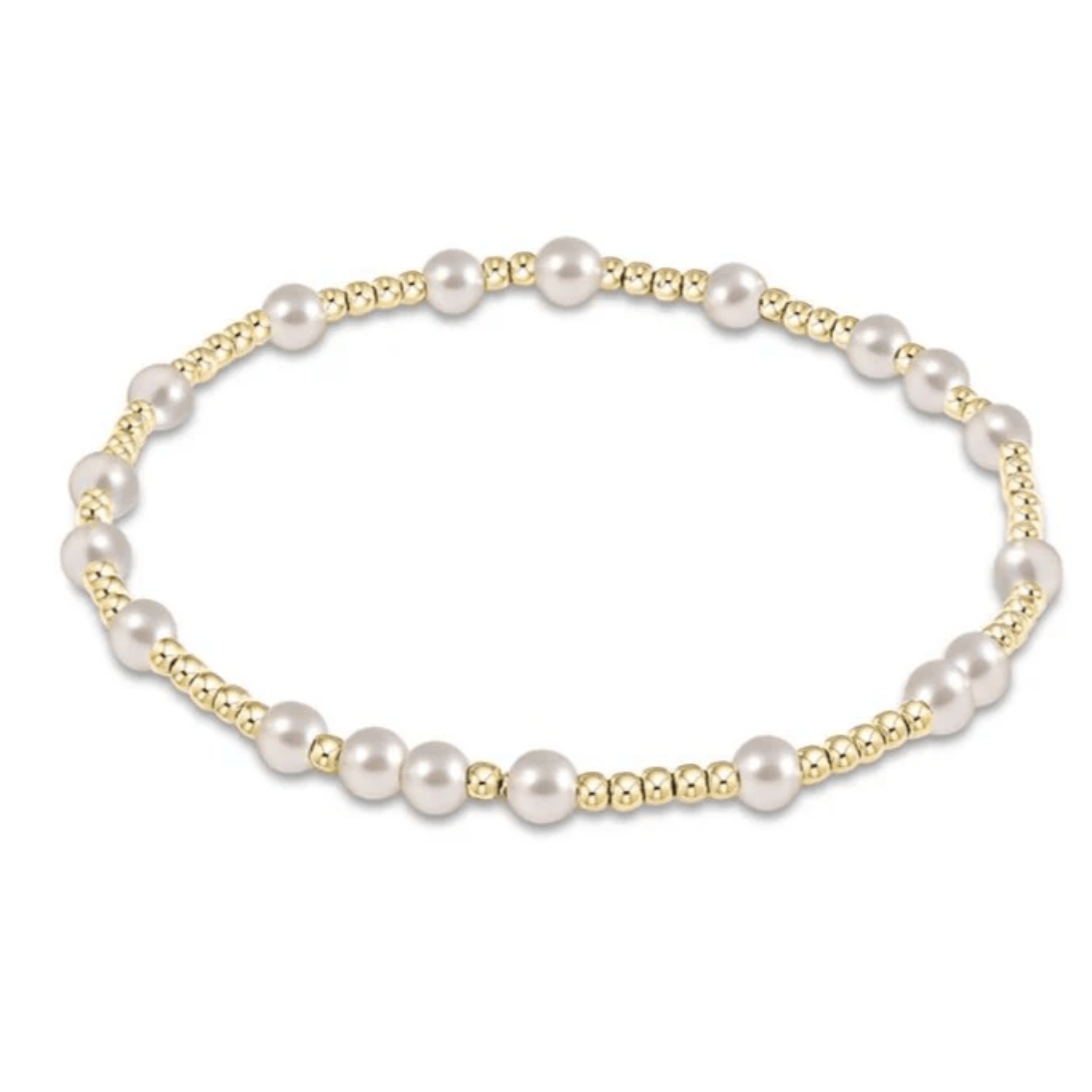 E Newton Hope Unwritten 4mm Bead Bracelet - Pearl