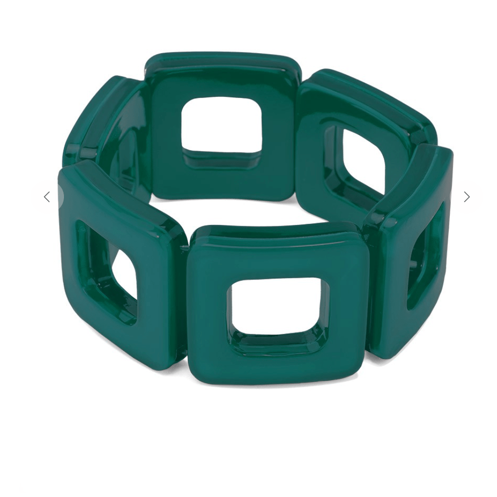 ZENZII- Dark Teal Square Cutout Bracelet