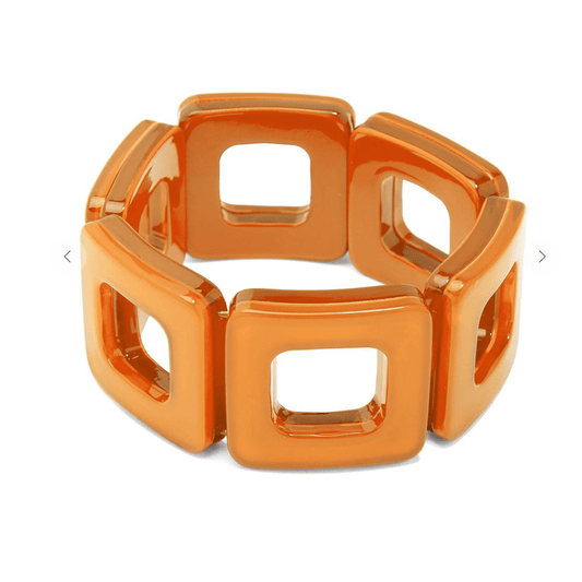 ZENZII- Orange Square Cutout Bracelet