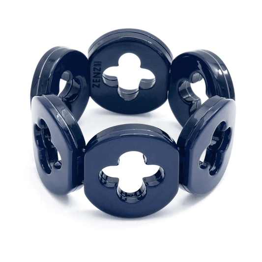 ZENZII - Navy Blue Clover Bracelet