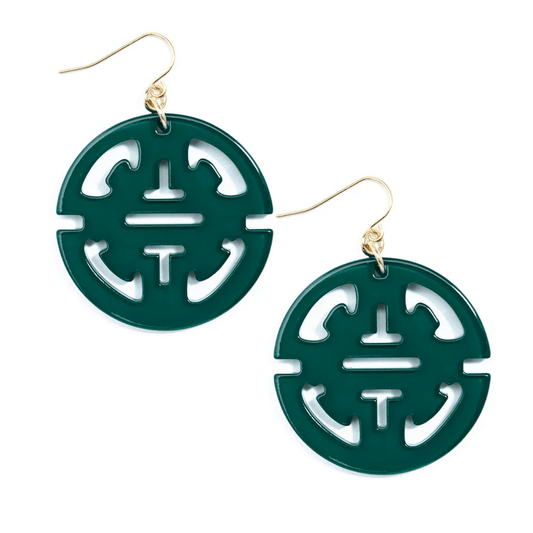 ZENZII - Dark Teal Traveling Earring