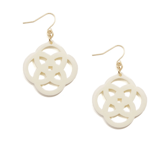 ZENZII - Cream Clover Earring