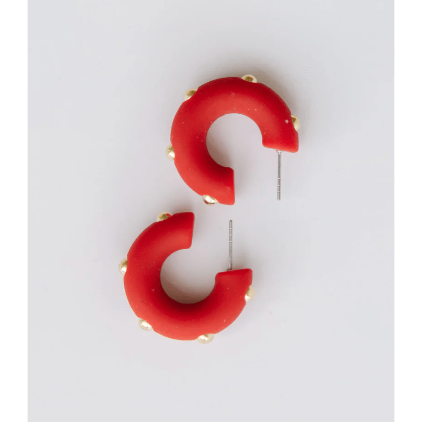 Michelle McDowell - Candace Red Earrings