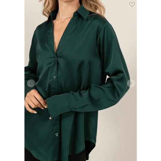 Green Silk Top