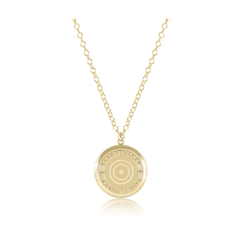 E Newton 16" Necklace - Cherish Large Gold Locket