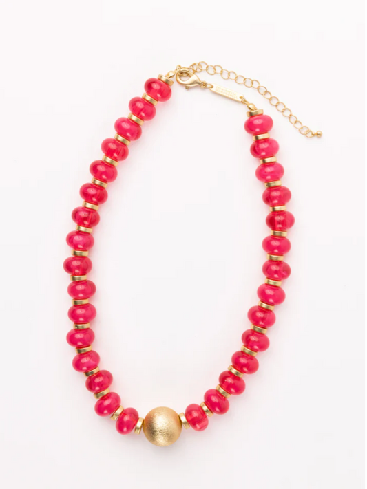 Michelle McDowell - Kylie Hot Pink Necklace