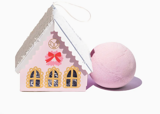 Musee Christmas Village Pink House Balm Set