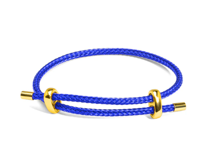 Zenzii - Cobalt Adjustable Braided Rope Bracelet