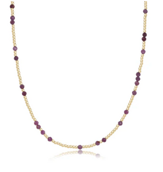 E Newton 15 inch Choker Hope Unwritten Gemstone - Ruby