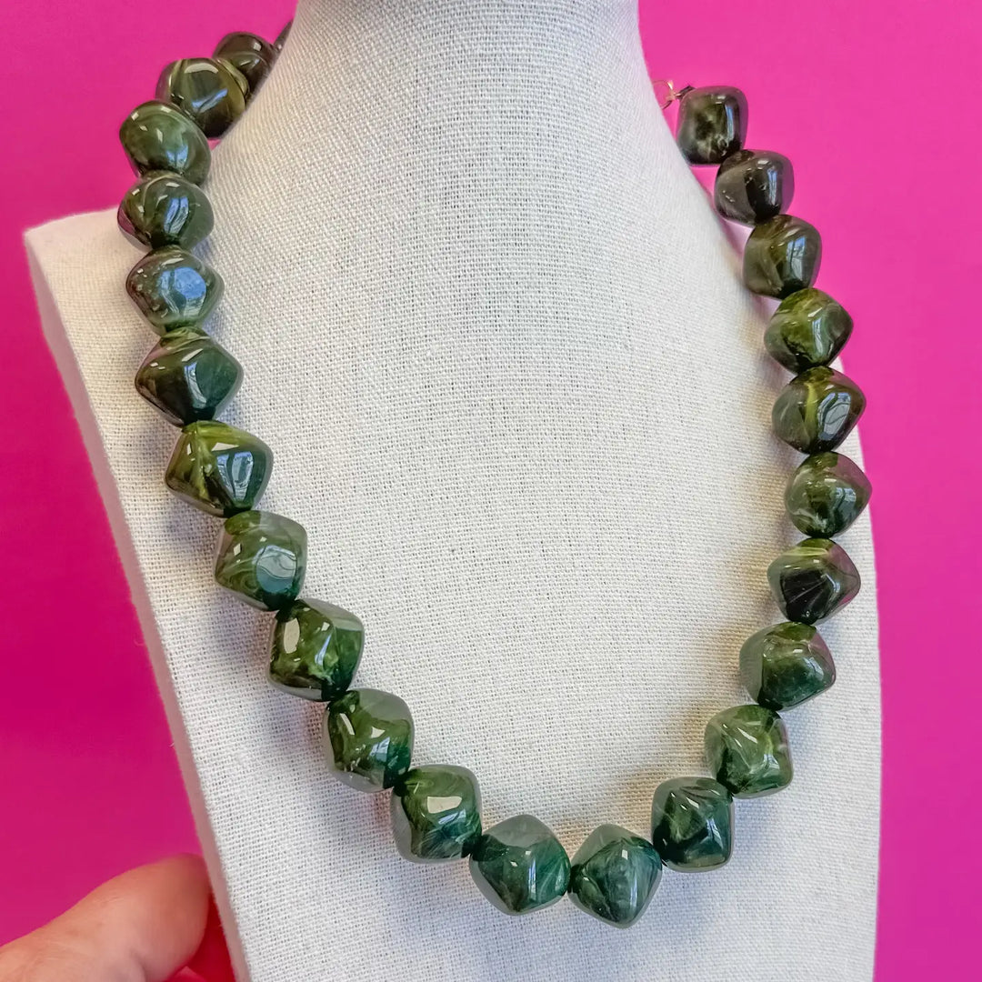 Stone Necklace - Green