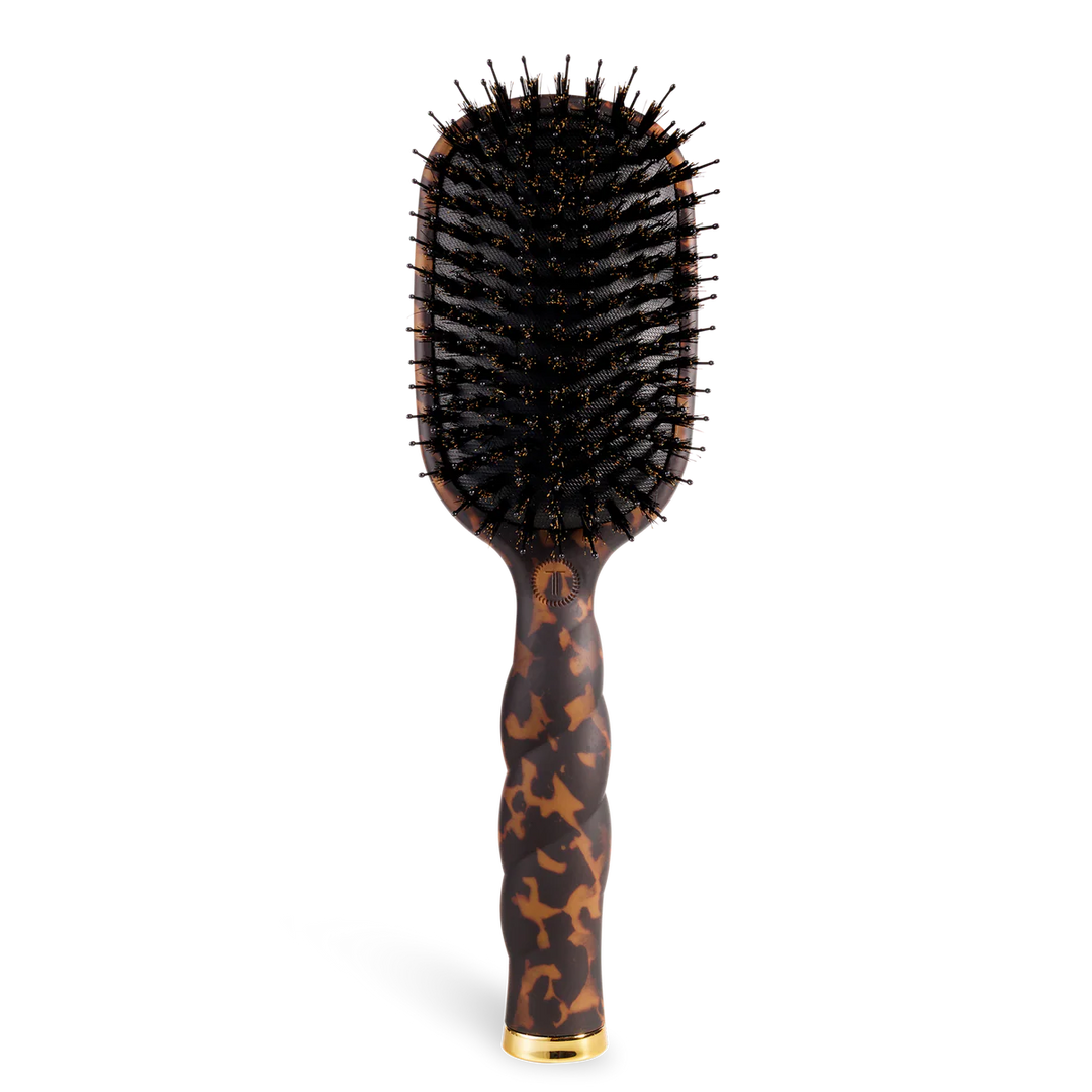 Teleties Boar Bristle Hair Brush - Tortoise