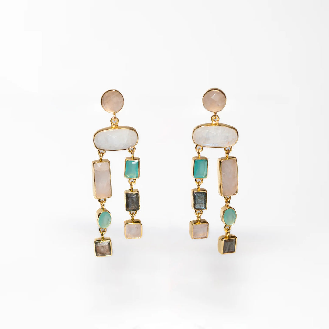 Winton + Waits Stonehenge Earring-Multi Pastel