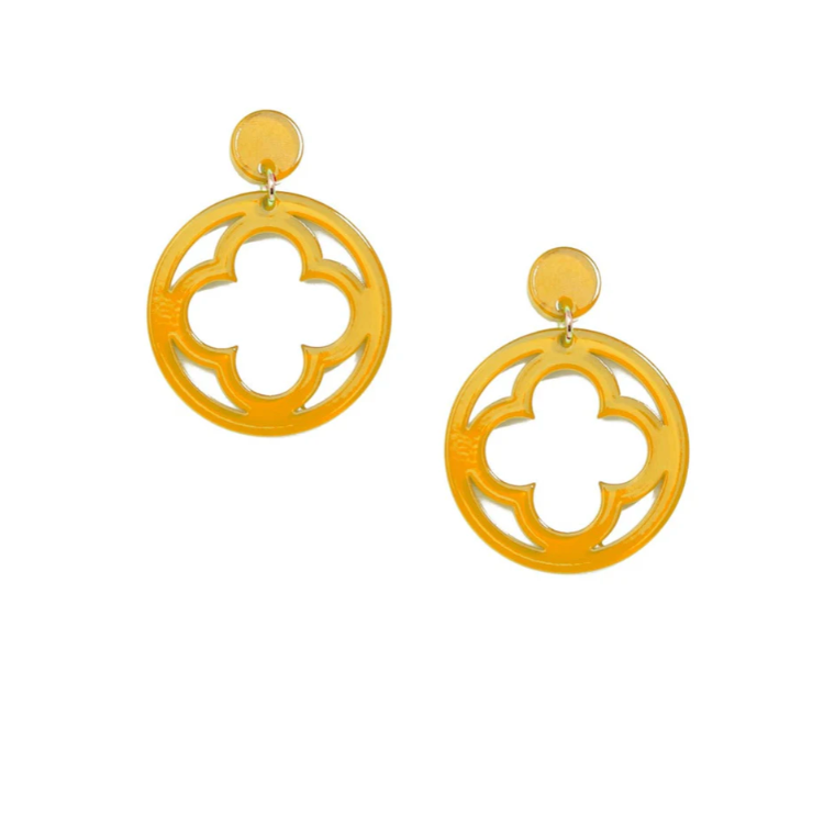 ZENZII - Honey Open Clover Earrings