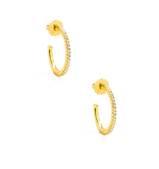ZENZII - Small Pavé Hoop Earring