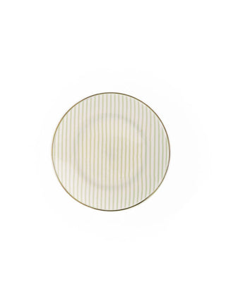 Appetizer Plate | Green Stripe