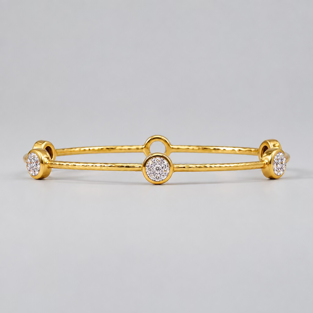 Julie Vos Milano Luxe Bangle- Cubic Zirconia
