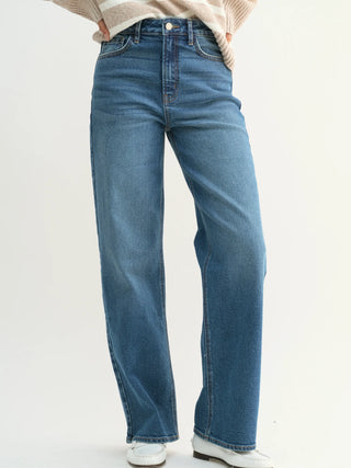 JBD High Rise Full Length Straight Jeans