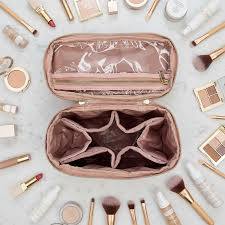 Pursen Train Case-Blush Velvet